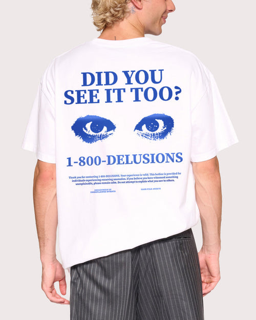 1-800 Delusions White T-Shirt