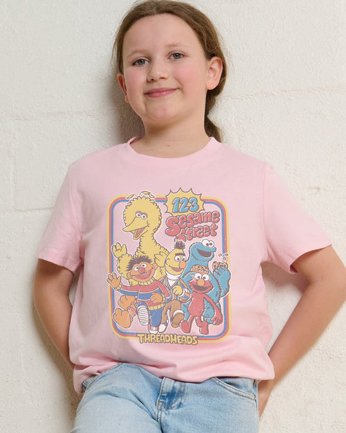 123 Sesame St Kids T-Shirt