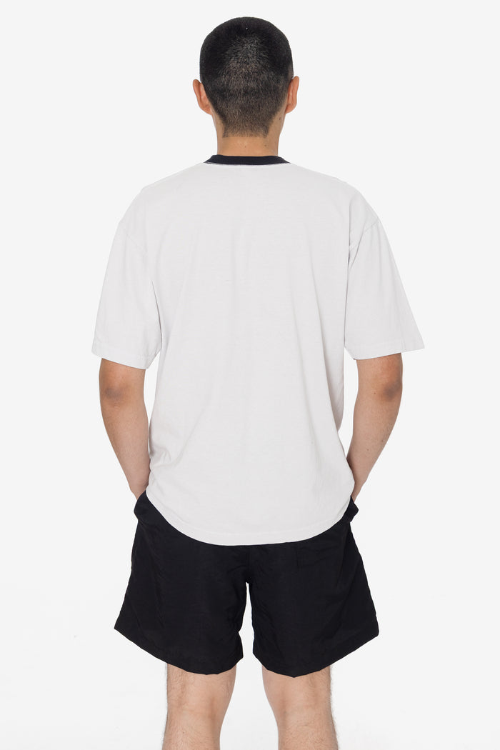 1801GDRIN - 6.5oz Garment Dye Crew Neck Ringer T-Shirt