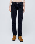 70s Low Rise Washed Black