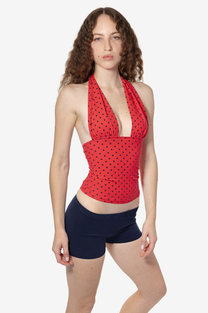 Red/Navy Polka Dots
