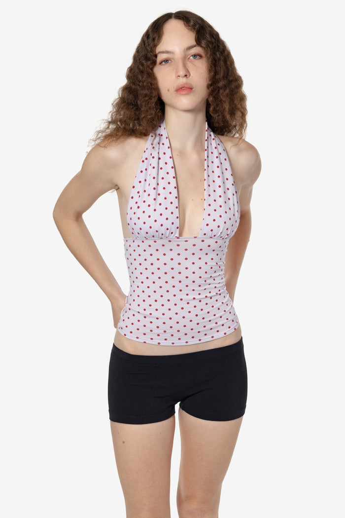 Taro/Cranberry Polka Dots