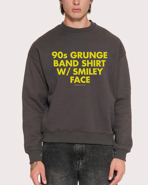 90s Grunge Charcoal Sweatshirt