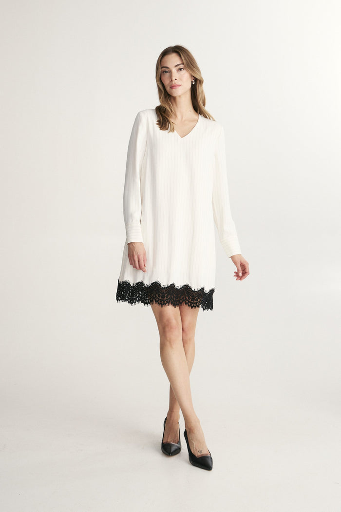 A-line dress with lace details