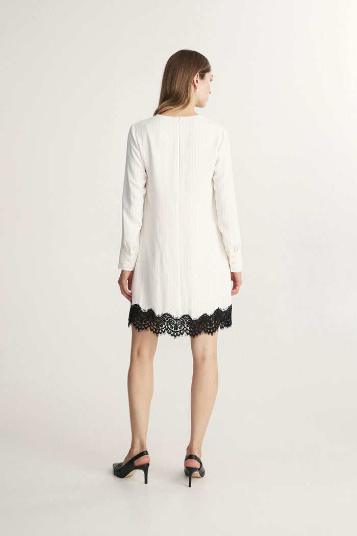 A-line dress with lace details