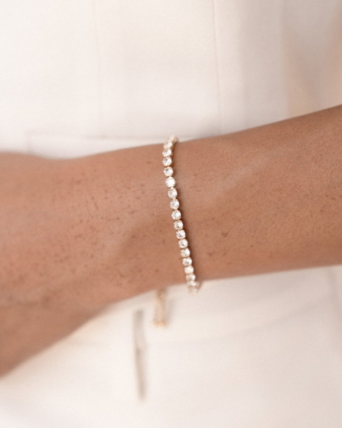 Adjustable Dainty Crystal Bracelet