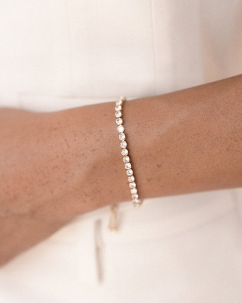 Adjustable Dainty Crystal Bracelet