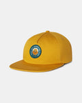 Flat Brimmed Harvest Gold Adventure Hat with Patch Reading “PAKA Apu Adventure Club” – PAKA Apparel