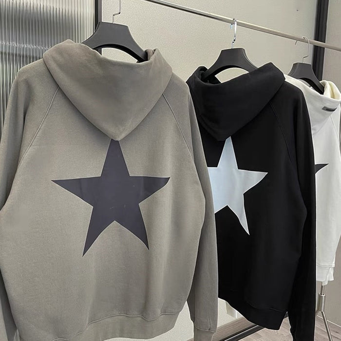 Aesthetic Star Print Hoodie