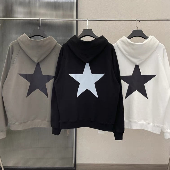 Aesthetic Star Print Hoodie