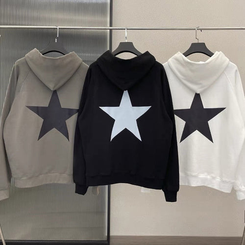 Aesthetic Star Print Hoodie