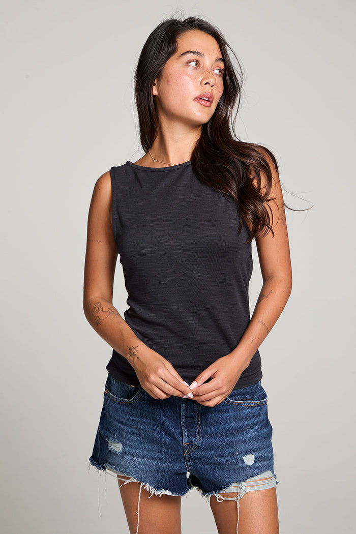 Alba Licorice Black Tank WOMENS chaserbrand