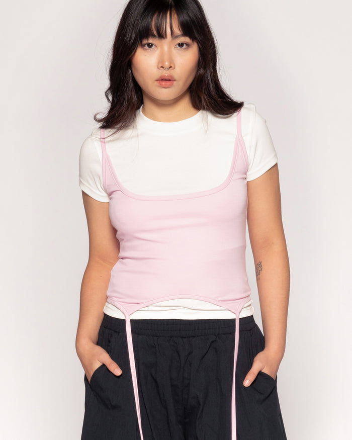 All Tied Up Pink Tank