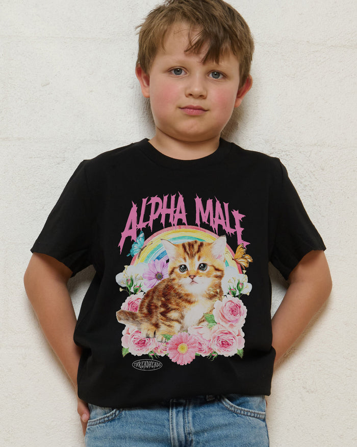 Alpha Male Black Kids T-Shirt