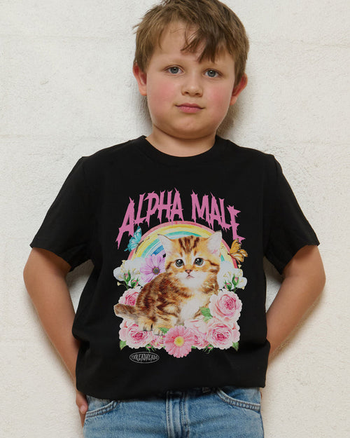 Alpha Male Black Kids T-Shirt