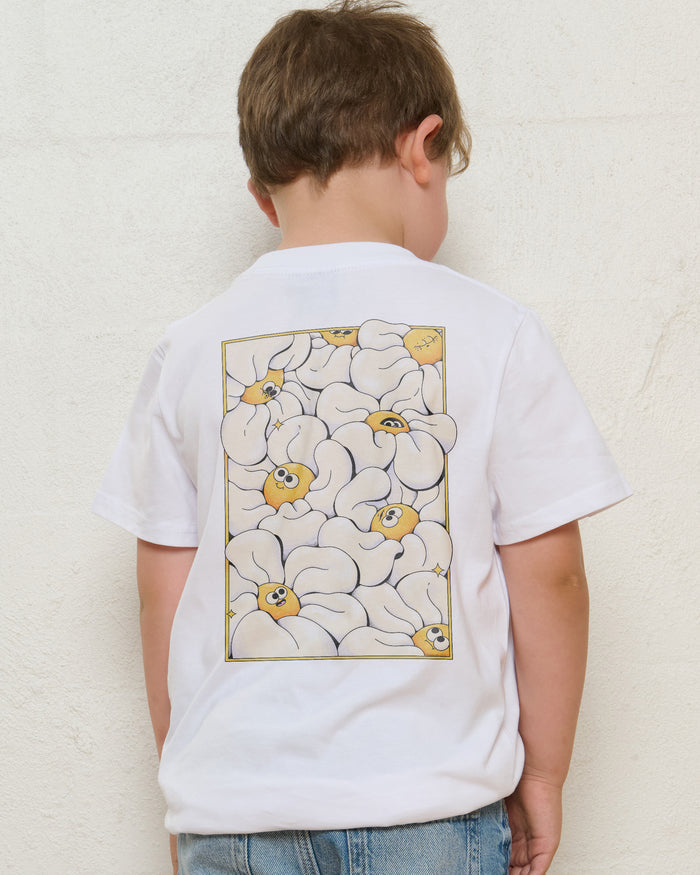 Among the Daisies White Kids T-Shirt