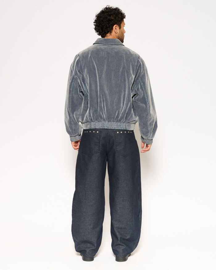 Archive Washed Bomber Jacket - Blue