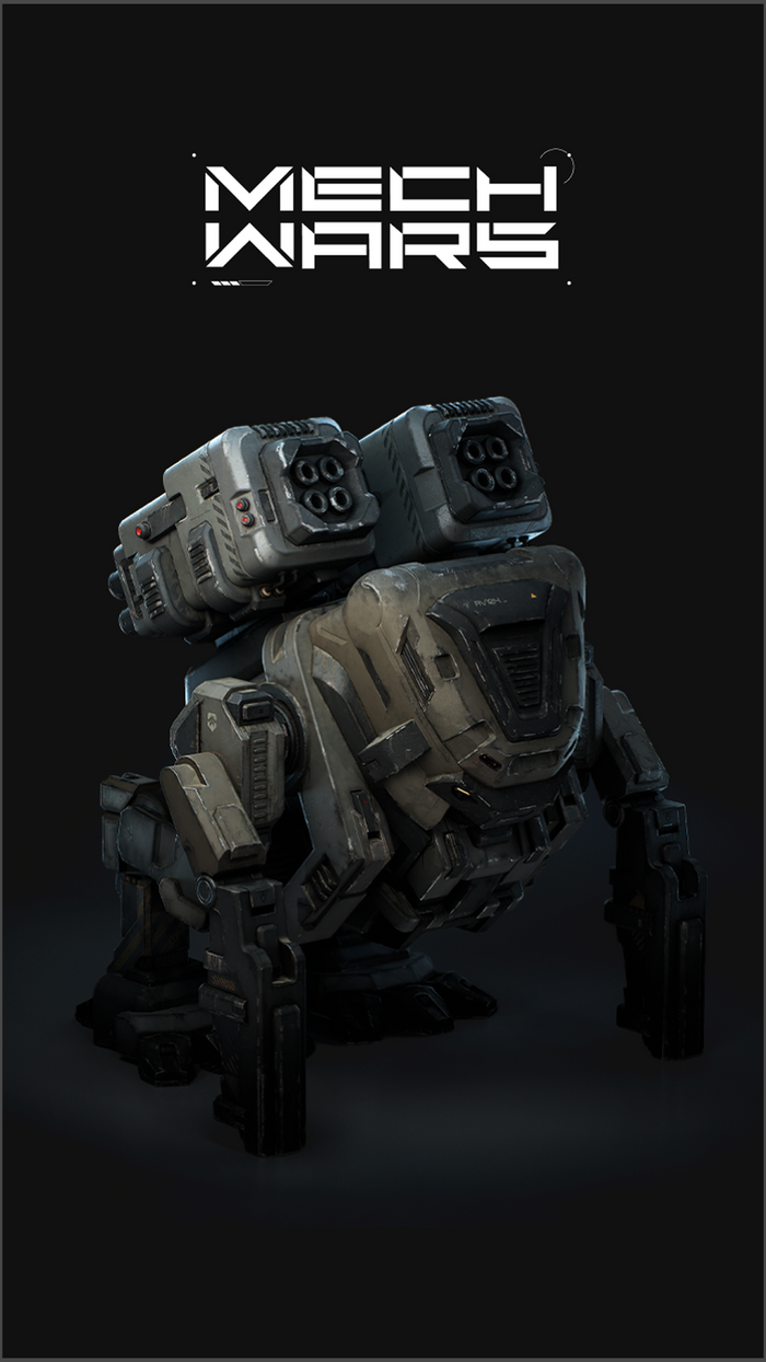 Artillery Mech 3D Model