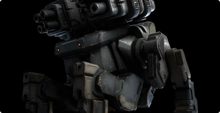Artillery Mech 3D Model