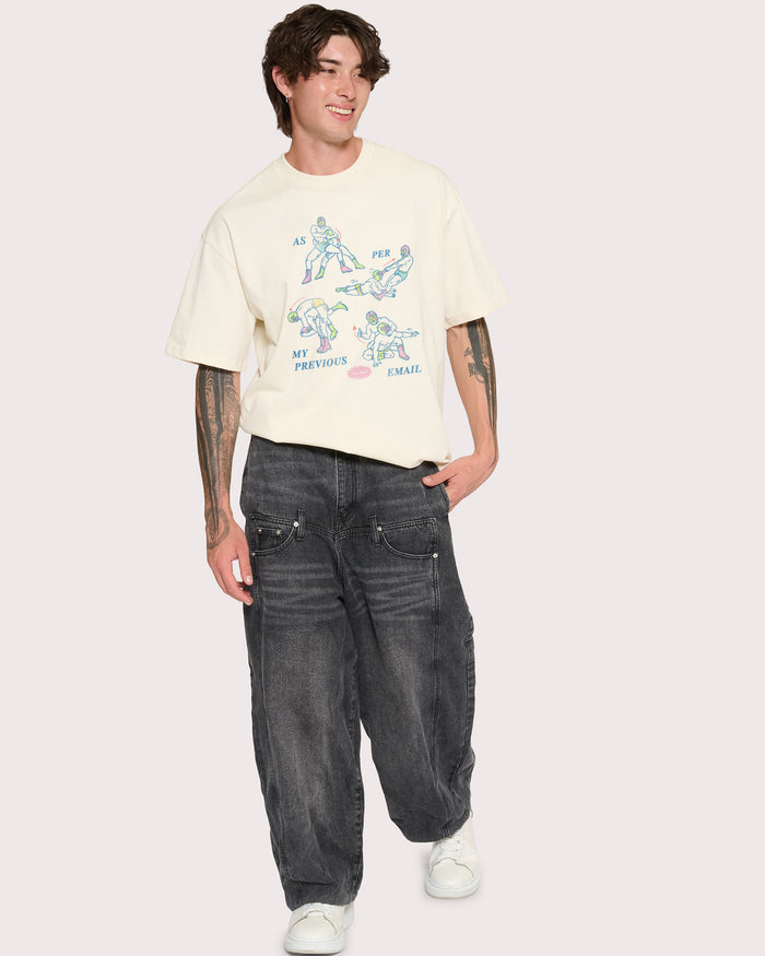 As Per My Last Email Natural Oversized Tee