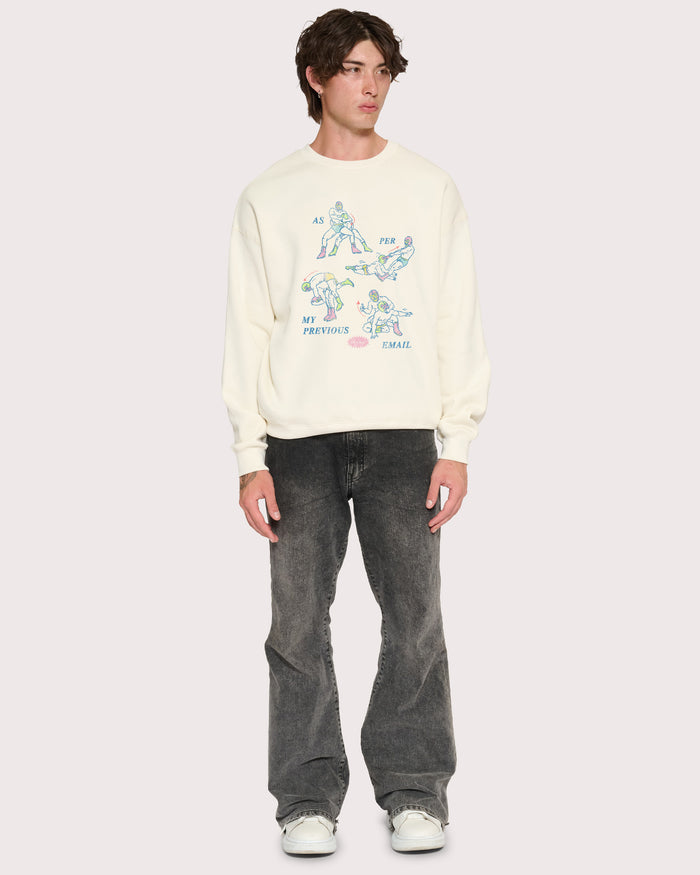 As Per My Last Email Natural Sweatshirt