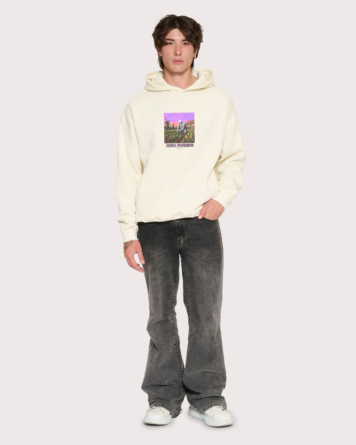 Aura Farming Natural Hoodie
