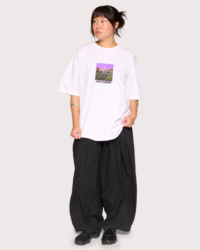 Aura Farming White Oversized Tee