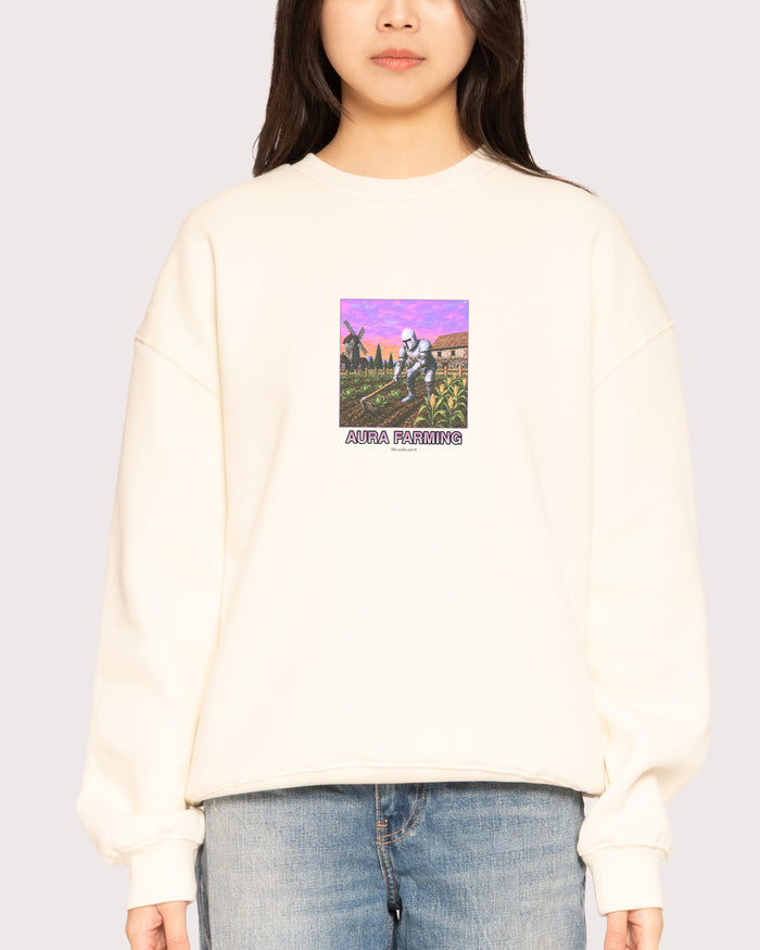 Aura Farming Natural Sweatshirt