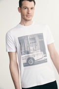 Automobile graphic print t-shirt