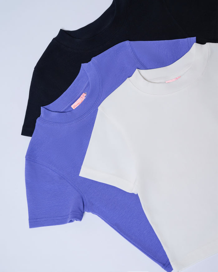 Baby Tee 3-Pack: Natural, Dusk, Black