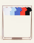 Baby Tee 5-Pack: Black, Red, Dusk, Pale Blue, Natural