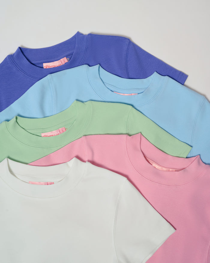 Baby Tee 5-Pack: Dusk, Pale Blue, Pistachio, Pink, Natural