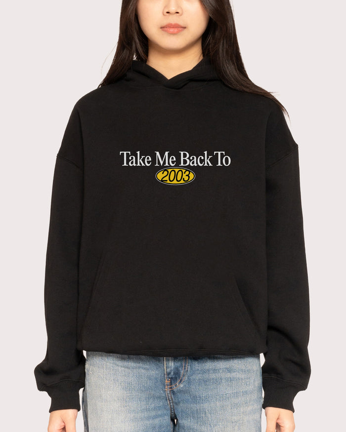 Back to 2003 Black Hoodie