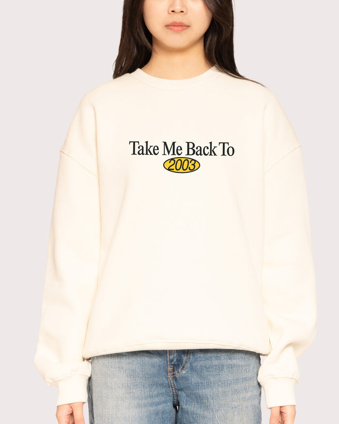 Back to 2003 Natural Sweatshirt