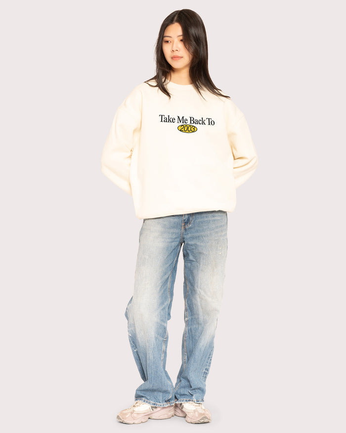 Back to 2003 Natural Sweatshirt
