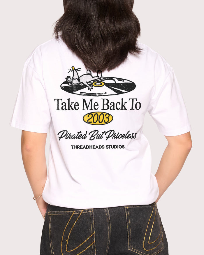 Back to 2003 White T-Shirt