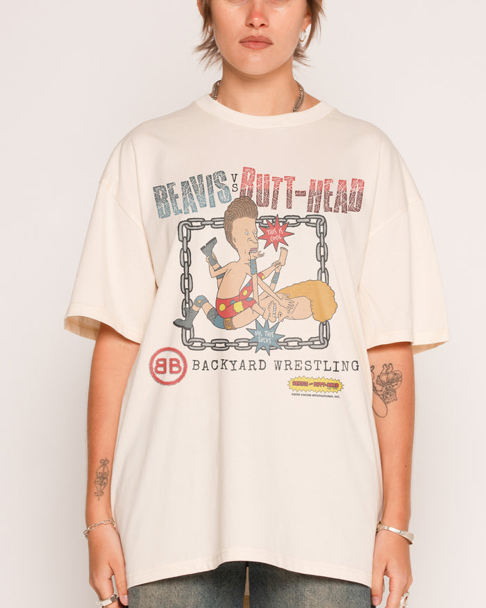 Backyard Wrestling Natural T-Shirt