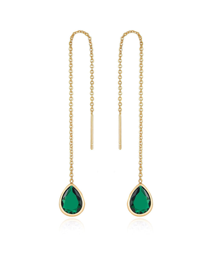 Barely There Chain and Crystal Dangle Earrings