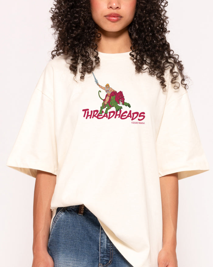Battle Cat Logo Natural Oversized Tee