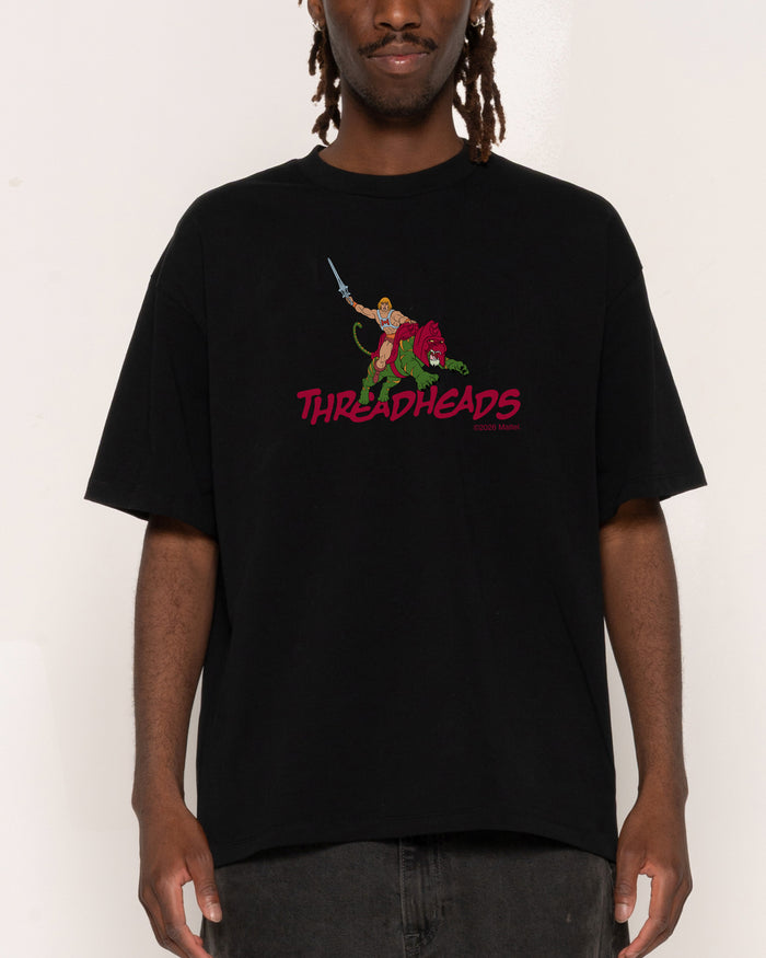 Battle Cat Logo Black Oversized Tee