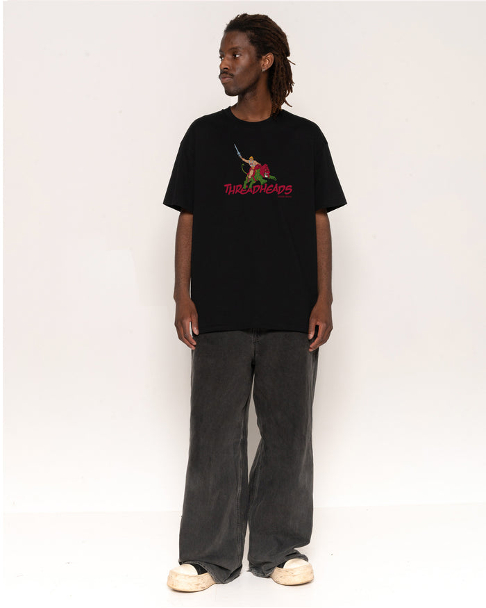 Battle Cat Logo Black Oversized Tee