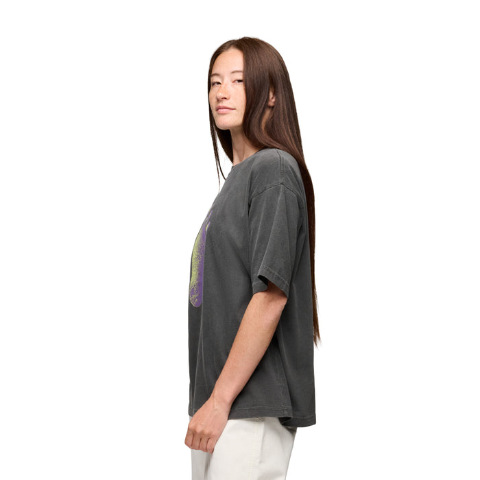 Washed Black ~ Model is 5' 7" | Chest 36" | Waist 27" | Size Small/6