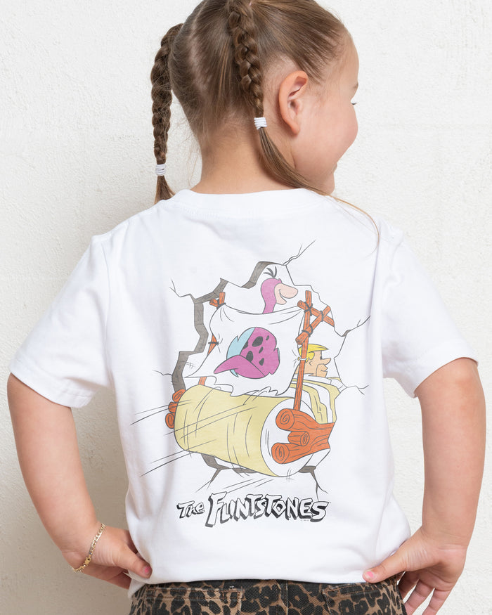Bedrock Crash White Kids T-Shirt