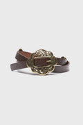 Belt with ornate buckle