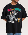 Best Friends Black Oversized Tee