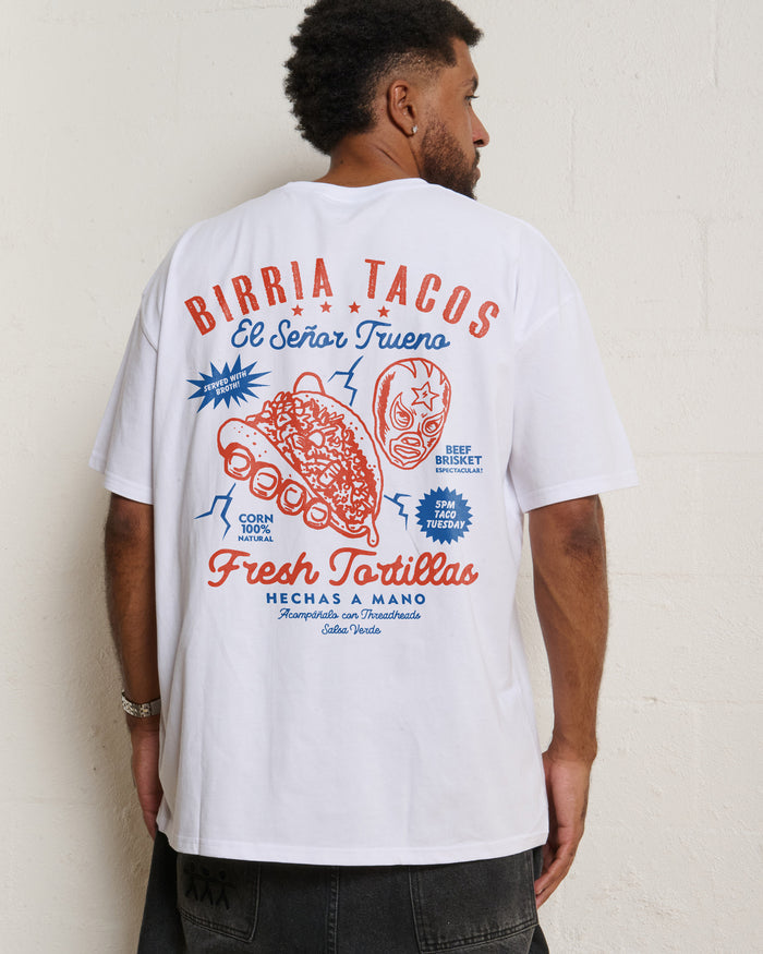 Birria Tacos El Senor Trueno Oversized Tee Online Australia