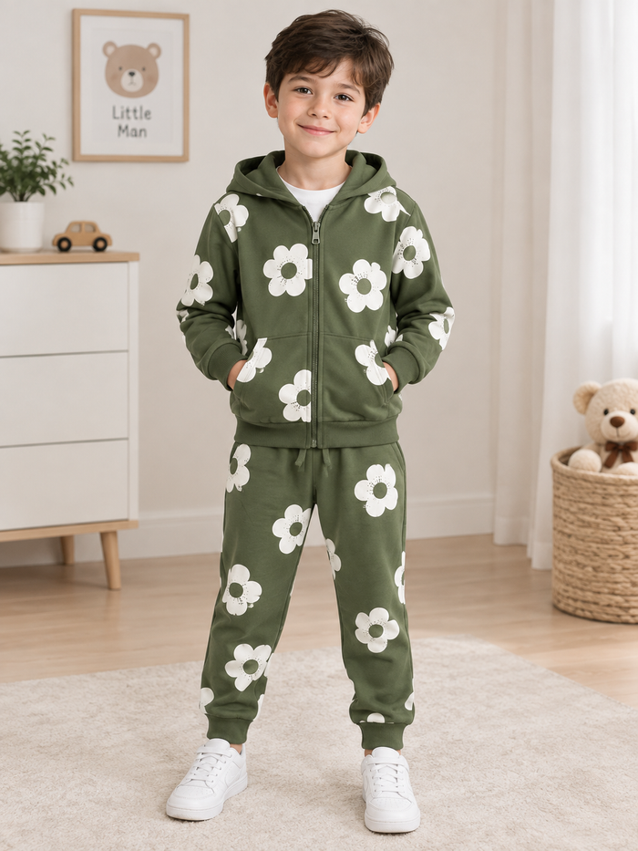 Bloemenprint 2-Delige Jogging Set