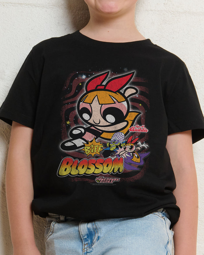 Blossom Black Kids T-Shirt