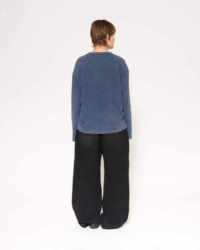 Blue Monday Waffle Henley
