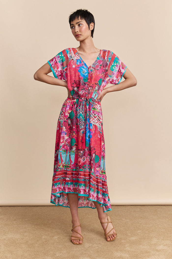 Bohemian floral printed dress